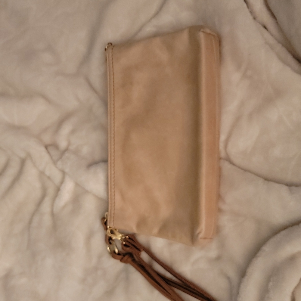 Tan HOBO wristlet
